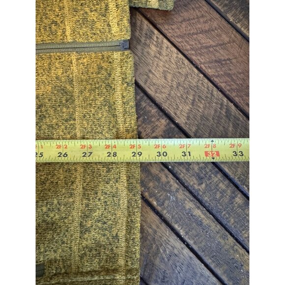 Stio Men’s Mustard Yellow Fleece Zip Up Sweater Jacket XL - Picture 10 of 11